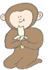 バナナ食べてる猿